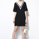 V-Neck Knit Dress