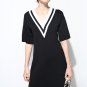 V-Neck Knit Dress