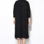 Bamboo Button Wool Coat - S/M Black