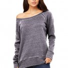 Women's Sponge Fleece Wide Neck Sweatshirt