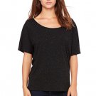Women's Medium Black Speckled Slouchy Tee