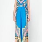 Strapless Ethnic Jumpsuit