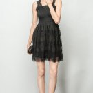 Large Double Layers Lace Dress