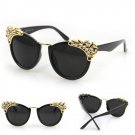 cat eye sunglasses Black lens