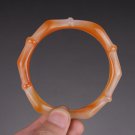 Old Chinese Agate Bamboo Bracelet