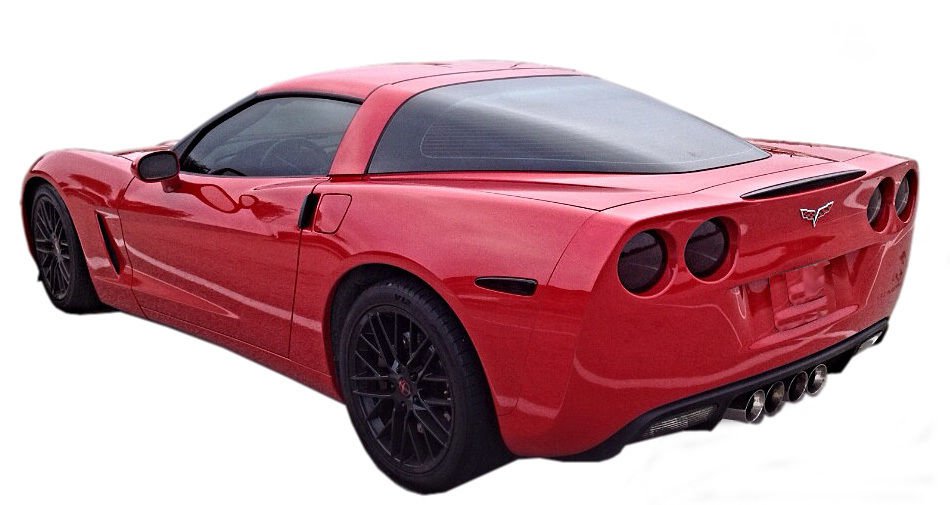 20052013 Corvette C6 vinyl smoked overlay kit tints tail lights (9 piece kit)