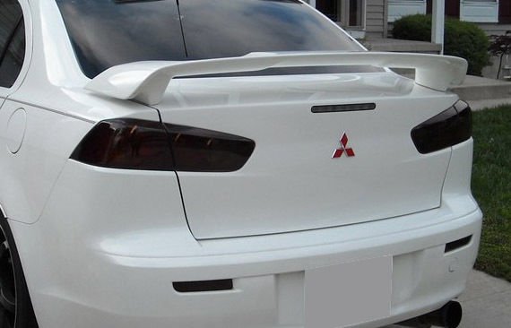 08-14 Lancer smoked tinted tail light covers vinyl EVO