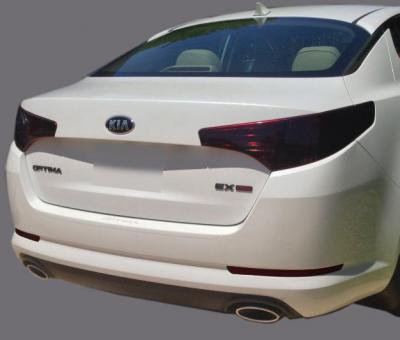 FITS 2010-2013 Kia Optima vinyl tail light covers tints smoked 6 pieces