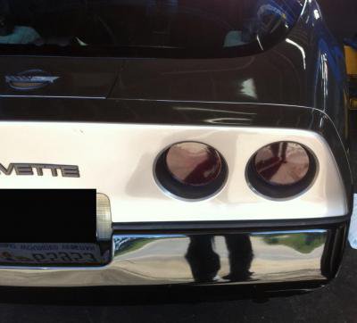 CORVETTE C4 11 piece smoked tinted tail light covers vinyl 84 85 86 87 88 89 90