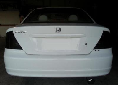01-05 Civic 2DR coupe smoked tinted tail light covers vinyl  $5 Refund Available