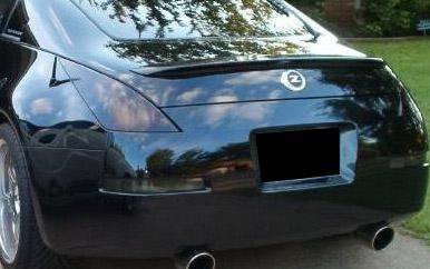 Fits 03-08 Nissan 350z vinyl tail light and reverse tint covers smoked