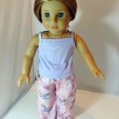 Doll Clothes AG 18" Pajamas Pink Lavender Ballet Made For American Girl Dolls