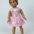 Doll Clothes AG 18" Dress Pink Headband Pearls Made For American Girl 18" Dolls