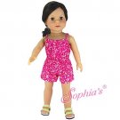 Sophia's® Pink Floral Jumper Made To Fit American Girl 18 Inch Dolls