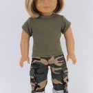 Doll Clothes AG 18" Capri Camouflage Military Made To Fit American Girl Dolls