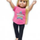 Doll Clothes Fit AG 18" Pants Star T-shirt Pink Made To Fit American Girl Dolls