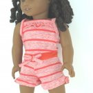 Orange Romper Manufactured To Fit American Girl 18 Inch Dolls