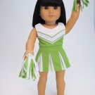 Doll Clothes Fit AG 18" Cheerleader Lime Made To Fit American Girl 18 Inch Dolls