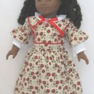 Doll Clothes AG 18" Dress Red Flower Made To Fit American Girl Dolls