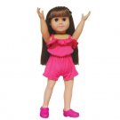 Springfield® Fuchsia Romper Made To Fit American Girl 18 Inch Dolls
