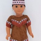 Doll Clothes AG 18" Dress Native American Headband Made For American Girl Doll