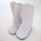 Doll Clothes AG 18" Colonial Button Boots White Made To Fit American Girl Dolls