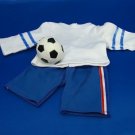 Doll Clothes Fit AG 18" Soccer USA Shoes Socks 5PC Made For American Girl Dolls