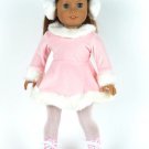 Doll Clothes Fit AG 18" Ice Skating Pink Tights Made For American Girl Dolls