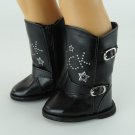 Doll Clothes AG 18" Boots Black Rock Made To Fit American Girl Dolls