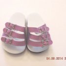 Doll Clothes AG 18" Sandals Shoes Strap Lavender Made For American Girl Dolls