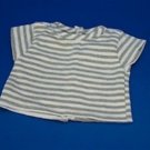 Grey & White Strip T-Shirt, Top, Blouse Made To Fit American Girl 18 Inch Dolls