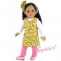 Doll Clothes AG 18" Dress Blouse Leggings Made by Sophia For American Girl Dolls