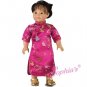 Doll Clothes AG 18" Mandarin Dress Fuchsia Sophia Made For American Girl Dolls
