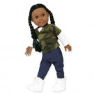 Doll Clothes Fit AG 18" Shirt Camouflage Green Jeans Made For American Girl Doll