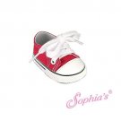Doll Clothes AG 18" Sneakers Shoes Red Sophia Made For American Girl Dolls