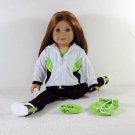 Doll Clothes Fit AG 18" Pants Jacket Shirt Bag 5PC Made For American Girl Dolls