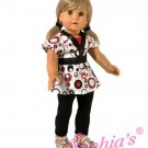 Doll Clothes AG 18" Pants Leggings Satin Blouse Made To Fit American Girl Dolls