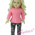 Doll Clothes AG 18" Pants Jeans Floral Print Top Made To Fit American Girl Dolls