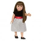 Doll Clothes Fit AG 18" Dress Polka Dot Springfield Made For American Girl Dolls