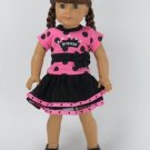 Doll Clothes AG 18" Skirt Pink Polka Dot Princess Made For American Girl Dolls