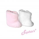 Doll Clothes AG 18" Boots Shoes Fur White Sophia Made For American Girl Dolls