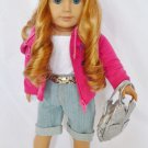 Doll Clothes AG 18 Inch Pants Denim Capri Jacket Made To Fit American Girl Dolls