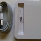 White Docking Station for iPhone 5 5s 5c + 1M Original Lightning Charge Cable
