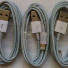 3x 1 Meter 8-Pin To USB Charge Sync Cable for Apple iPhone 5 5s 5C USA SELLER