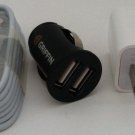 Original 1M Lightning Cable & Wall Charger + 3.1A Griffin Dual-USB Car Charger