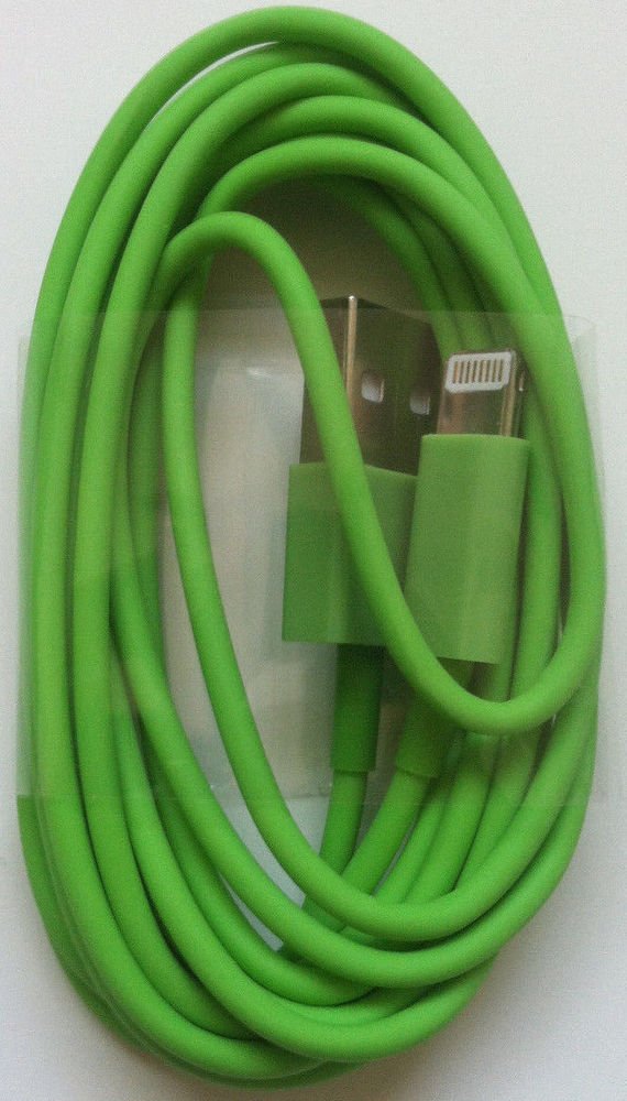 2 Meter 8-Pin To USB Charge Sync Cable Charger for Apple iPhone 5 5s 5c GREEN