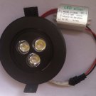 9W LED 3X3W Cool White Recessed Ceiling Downlight Spot Light + AC110-240v Driver