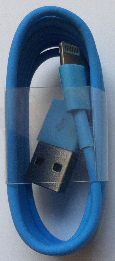 1 Meter 8-Pin To USB Charge Sync Cable Charger for Apple iPhone 5 5s 5c BLUE