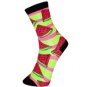 6 Pair Watermelon Print Women's & Teen's Novelty Crew Socks