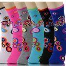 6 Pairs Pack Womens Novelty Crew Casual Socks 9-11, PK002